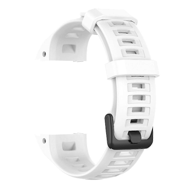 Silikon Armband för Garmin Instinct Tactical/Instinct Tide/Instinct 2/Instinct Armbandsrem med Svart Spänne White