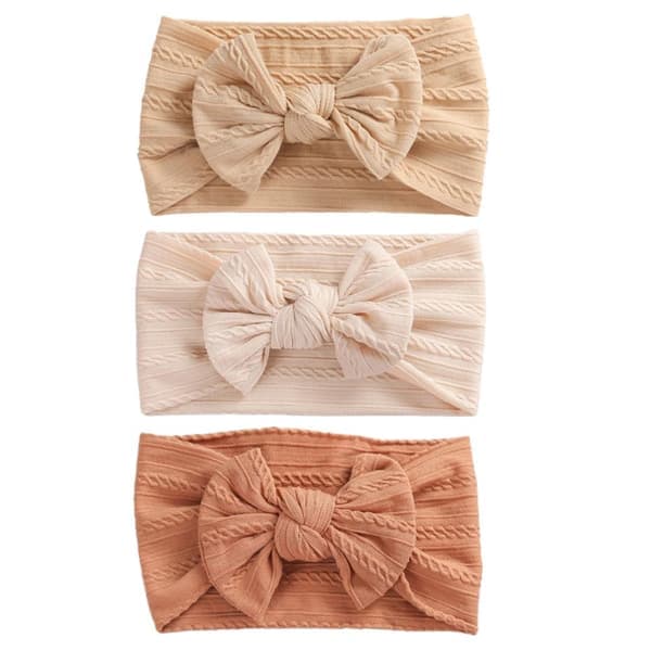 3x Babyhårbånd