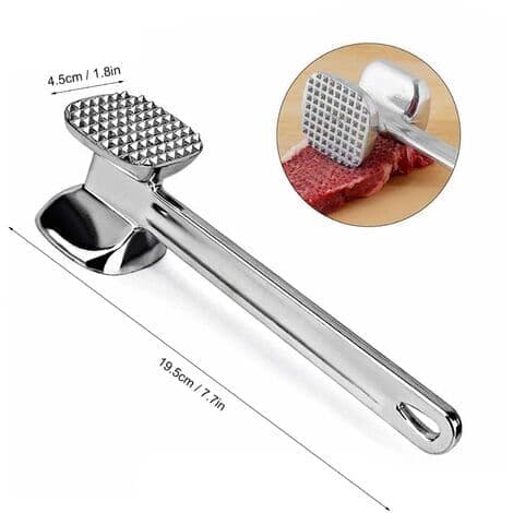 Kød Mørner Hammer Værktøj Dobbeltsidet Pigge Kødhammer Kødhammer, Model: Sort