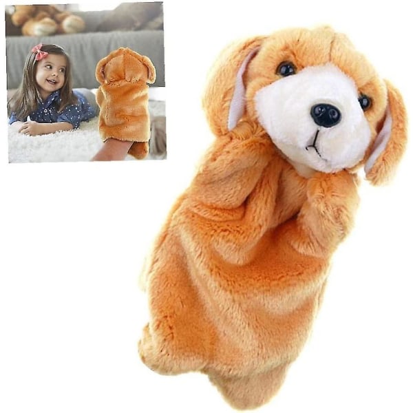 Hånddukker Udstoppet dyrelegetøj Blød lille hund Hånddukker Pædagogisk legetøj til børn, boligtilbehør