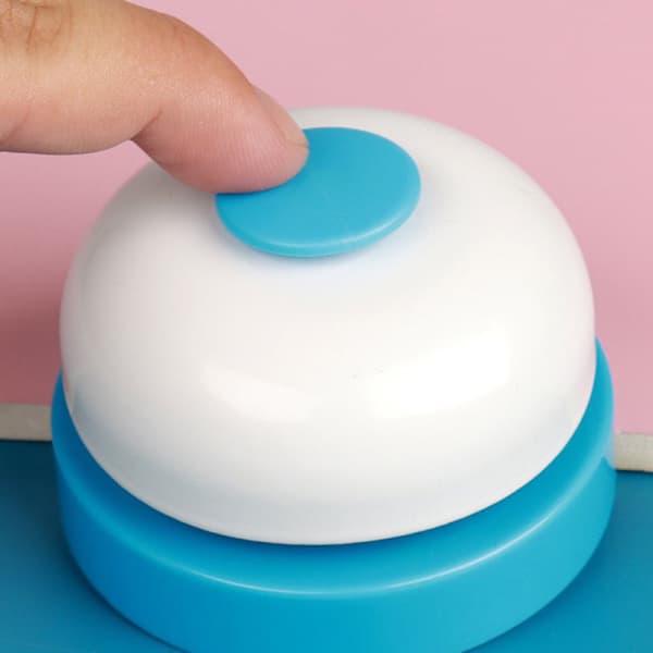 Rostfritt stål handpressande Serviceklocka Svarsklocka Reception svart Onesize