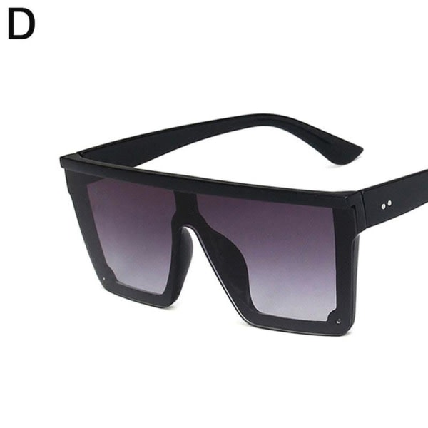 New Style Men/Women Ladies Sunglasses Square Oversized Luxury F black+gray One-size