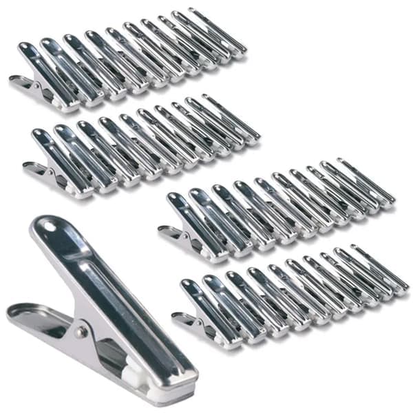 40 stk klesklyper i rustfritt stål, uknuselige, holdbare, rustsikre