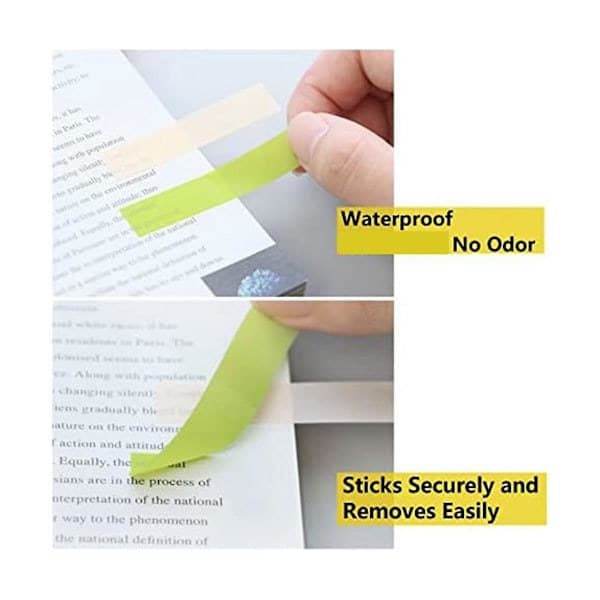 XJ-180 malebogfaner til annotering, gennemsigtige sticky notes, Morandi sidemarkører til (360