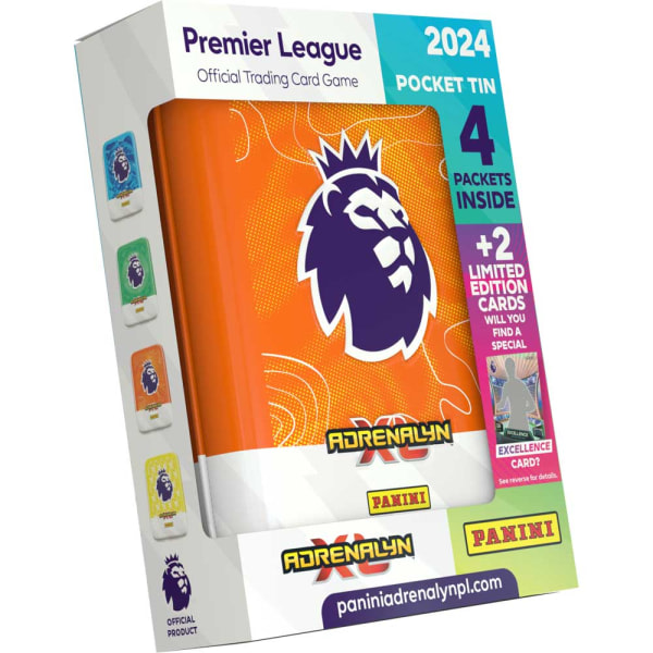 Fotballkort - Lomme / Mini Tin Panini Premier League 2024 [Blikkens farge varierer]