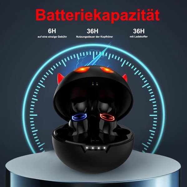 Bluetooth-hörlurar för barn, designade för söta barn, trådlösa, stereo, Bluetooth 5.1, IPX6, 36 timmar, med mikrofon