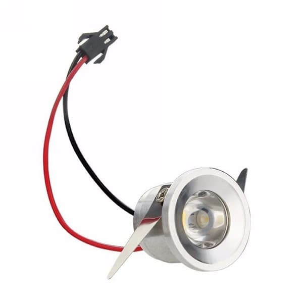 1/3W Innfelt Mini Spotlight Lampe Takmontert LED Downlight Hvit 3W 3W