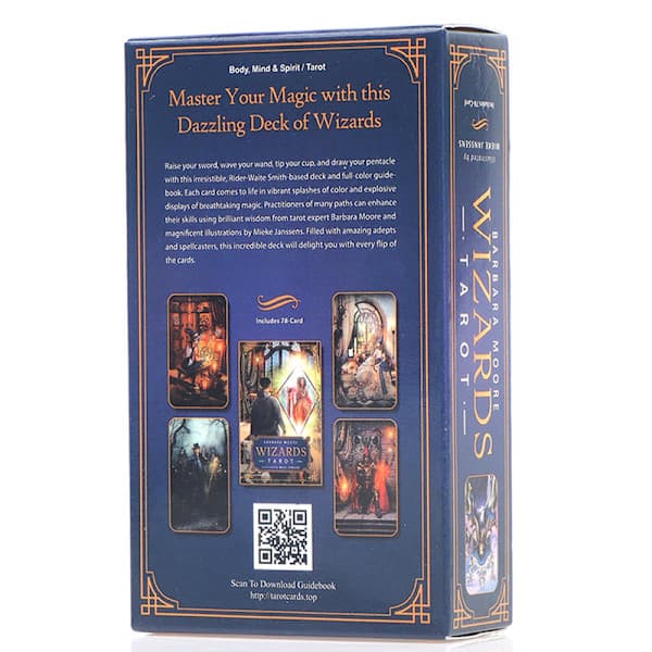 Barbara Moore Wizards Tarot -lautapeli, ennustus, monivärinen, onesize