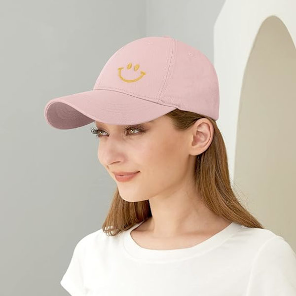 Baseballkeps för tonårspojkar - Broderade basebollkepsar Klassisk remkeps Justerbar sommar solkeps Tonåringar Pink