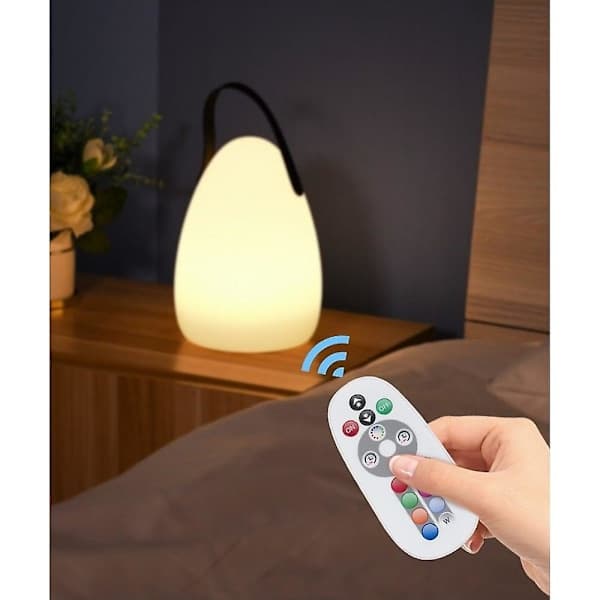 Bærbar lanterne hængende teltlys USB genopladelig LED