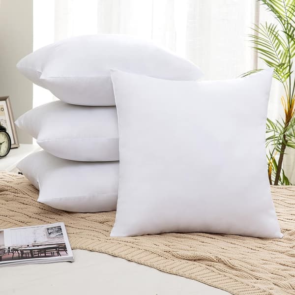 2 stk putefyll, dekorativt putefyll til sofa/seng, dekorative innerputer, hvitt putefyll, 45cm x 45cm 45*45cm