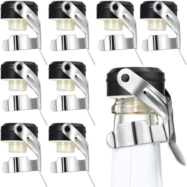 Rustfrit stål champagnepropper 2,71 x 1,93 tommer (8 stk.)