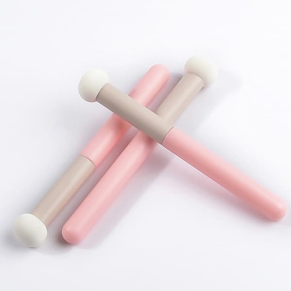 1. Gradient Skygge Penn Dot Børste Svamphode Neglekunst Br Rosa one size