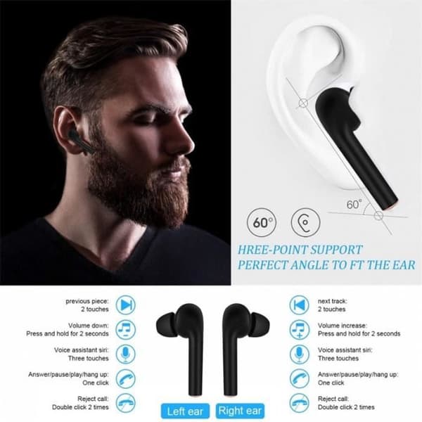 Trådløse ørepropper - J3 PRO - Bluetooth 5.2 - IPX7 vanntett - LED-skjerm - USB-C hurtiglading