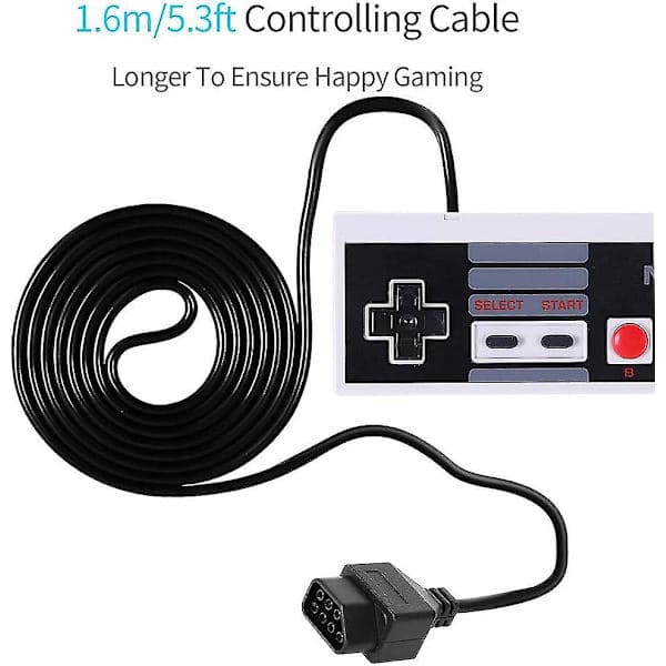 Klassiske Nes-controllere til Nes 8-bit underholdningssystem konsol kontrolpanel (2 stk.) snngv