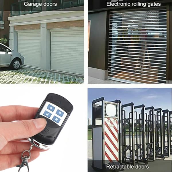 1 stk. 4 knapper 433MHZ Rullende Kode Port Garageportåbner Cloni one size