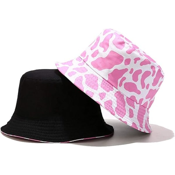 Bucket Hat Unisex Print Fiskerhatt Reversibel Fiskerlue for Menn Kvinner Tenåring