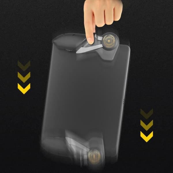 Sexfingrad joystick-trigger L1R1-grepp för iPad, surfplatta, smartphone, PUBG-spel