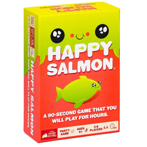 Happy Salmon - korttipeli aikuisille, teini-ikäisille ja lapsille - koko perheen hauskaa