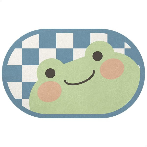 Kylpyhuoneen matto 15,7''x23,6'' Super imukykyinen Mikrokuitu, Sammakko