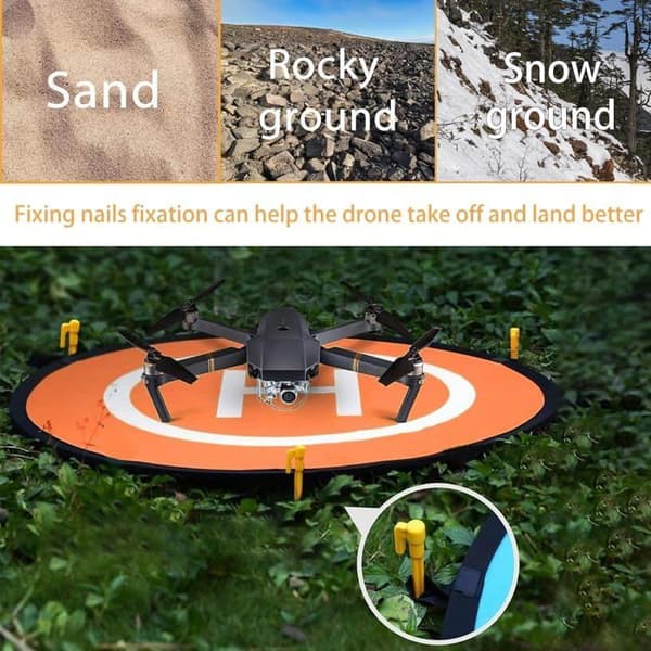 55 cm hopfällbar universell vattentät drönarlandningsplatta för DJI Mini 2/Mini 3 Pro/Air 2S/FPV/Mavic Air 2/Mavic