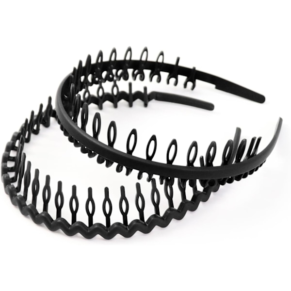 4 kpl hiuspantoja miehille, unisex-hiuspanta, pääpanta jousi aalto hiuspanta, monityyliset joustavat hiuspantoja, hiuspantoja hiuskampa hiuspantoja 1 count (Pack of 4)