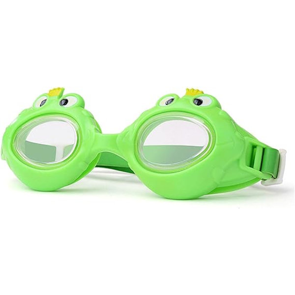 Anti-UV tecknade simglasögon för barn, anti-imma barn glasögon för pojkar och flickor i åldern 6-14 år, grön