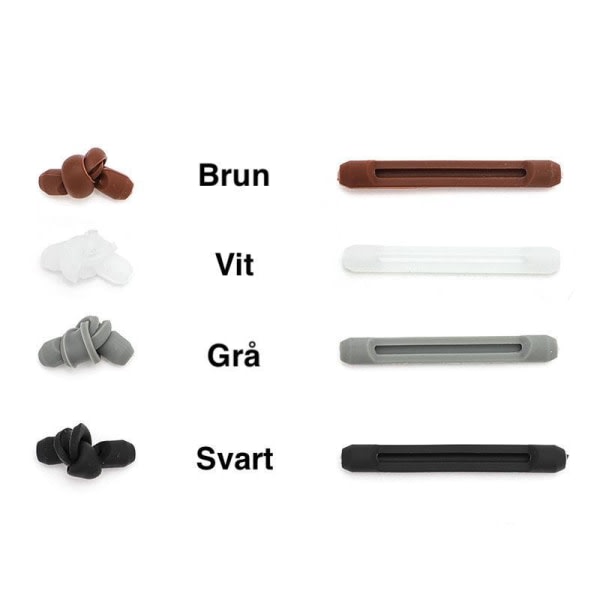 Antiglid för glasögon - Silikon - Slitstark Brun brown