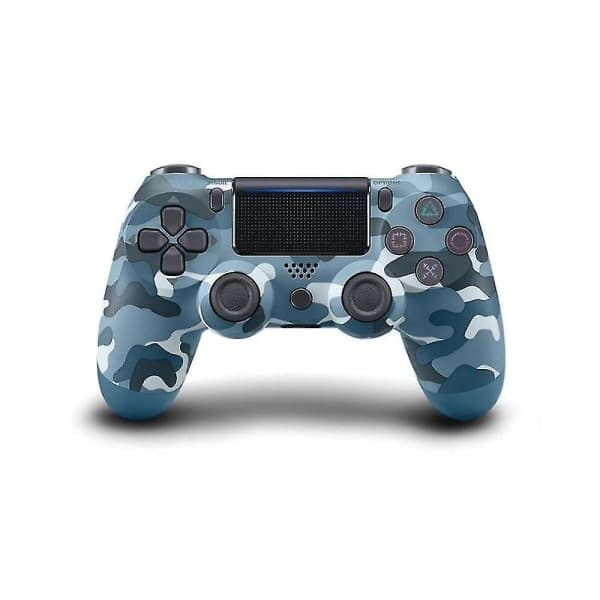 DualShock trådløs Bluetooth-spillkontroller for Playstation 4 / PS4 / PS3 Blå blå kamuflasje