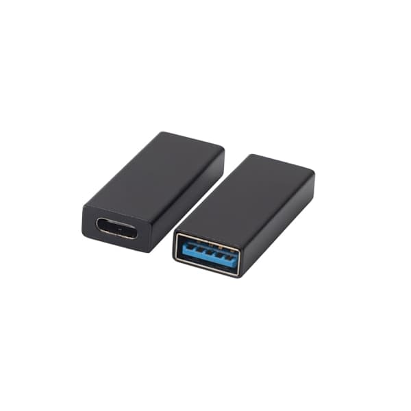 NÖRDIC USB-C naaras–USB-A naaras -adapteri 5Gbps musta