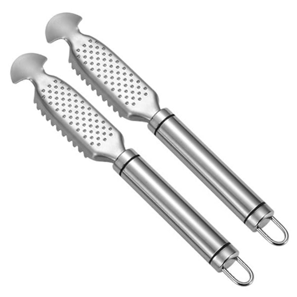 Fiskfjällsskärare Utan Söl Bärbar Fiskfjällsborste för Kockar och Hemma Kockar 2pcs
