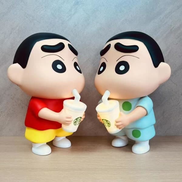 1 stk. 25 cm Crayon Shin-Chan Hånddukke Vinyl Melk Te Lysende A2 A2