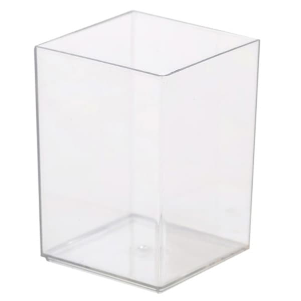 Penholder solid akryl multifunktionelt bord makeup Brus Transparent onesize