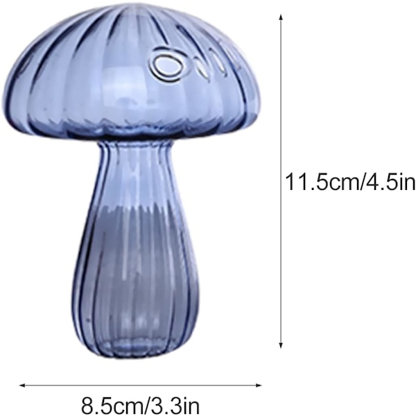 1 stk soppglassvase Kreativ sopp Blomster Vase Plantere Hydroponisk beholder Vas for planter Hjem Sovesal Hagedekor