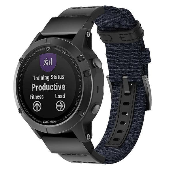 Klokkerem til Garmin Fenix5 Plus-lingling} Blå Blue