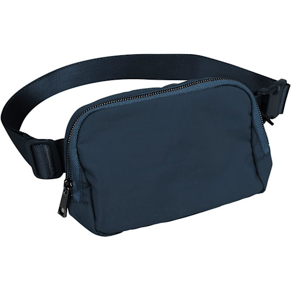 Bumbag för män och kvinnor, justerbar bältesväska för utomhusbruk, sport, vandring, resor, marinblå