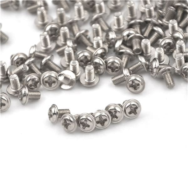 100 st Dator PC-fodral Hårddisk Precision PSU 6/32\" Hex Skruv Silver 100 st 100Pcs
