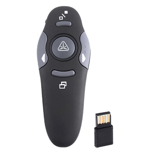 Trådløs USB Powerpoint Præsentation PPT Flip Pen Pointer Klik sort onesize