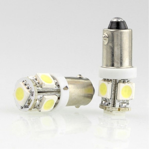 10 st 5 SMD 5050 LED T11 BA9S Vit Bil Wedge Ljus