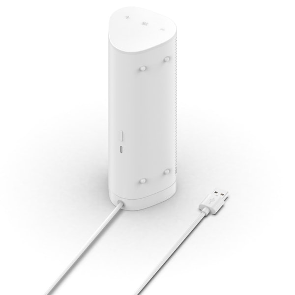 Trådløs lader for Sonos Roam, ladestasjonsdokkingstasjon for Sonos Roam/Roam SL Bluetooth-kompatibel høyttaler White