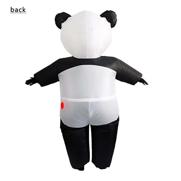 Panda oppusteligt cosplay-kostume til voksne, behageligt letvægtskostume til aktivitetsfest og scene