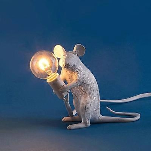 Moderne USB Muse Lampe LED Nattlampe Hjem Rom Skrivebord Nattbord Lys Hjem Rom Dekor Belysning Skrivebordslampe Bordlampe Anheng White B USB Plug