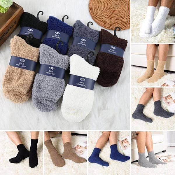 Herr Dam Tjock Termisk Ull Kashmir Casual Sportgolv Wa Grå One Size Gray