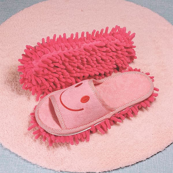 Smile Face Moppekopper Vaskbare Rengørings Gulv Støvende Slip Grå OENSIZE Gray