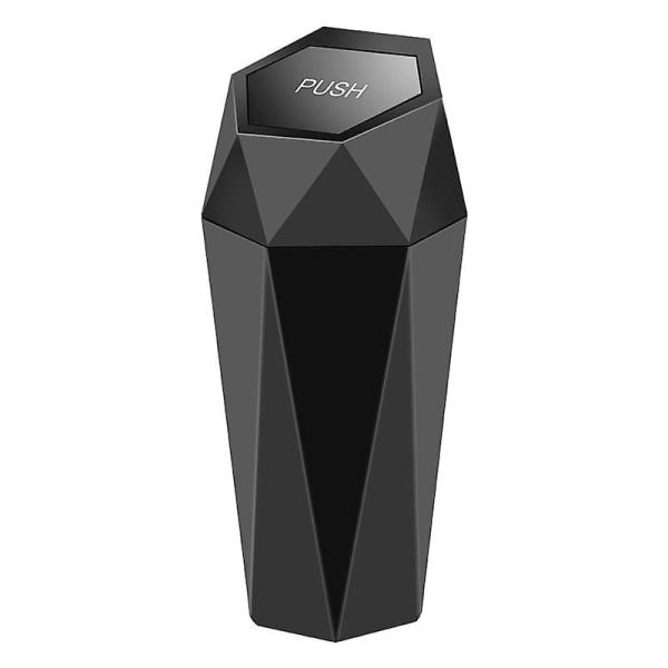 Bärbar bil soptunna med lock Mini soptunna för bil, hem, kontor