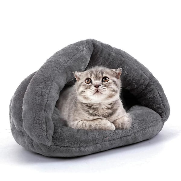 Varm sovepose for kjæledyr Myk, komfortabel seng og hule for katter og hunder