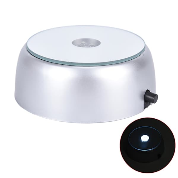 Sett med 4 LED runde lysbaser White