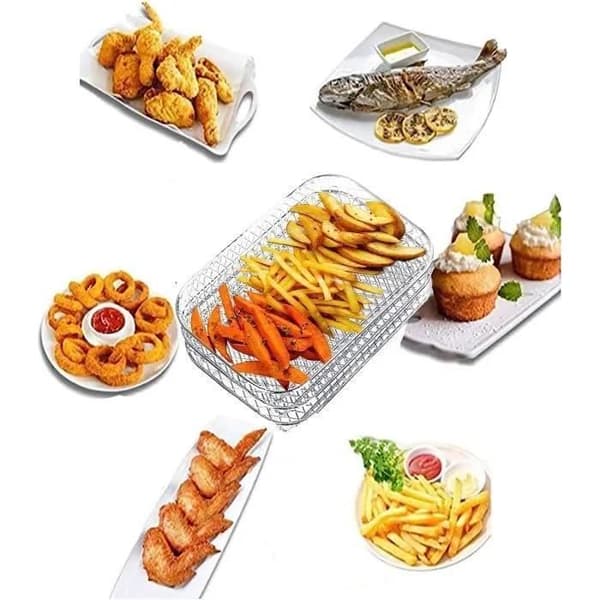 Airfryer-stativ for dobbel airfryer | Airfryer dehydrator-stativ med dobbel kurv – Multistativ