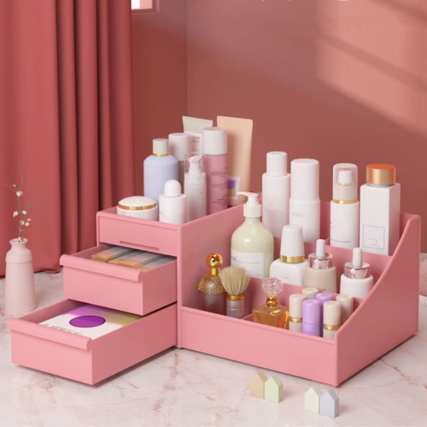 Makeup Organizer Skrivebordsarrangør Pink