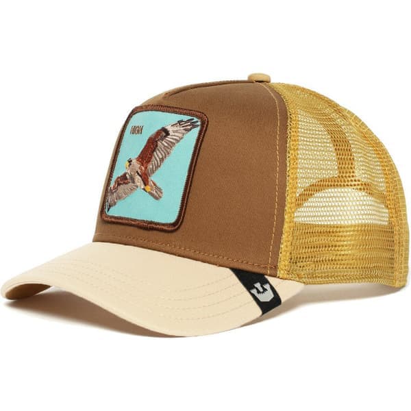Truckerkeps i mesh med broderad djurdesign Guldfisk Goldfish